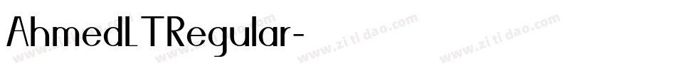 AhmedLTRegular字体转换