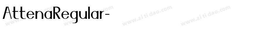 AttenaRegular字体转换