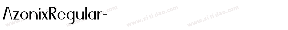 AzonixRegular字体转换