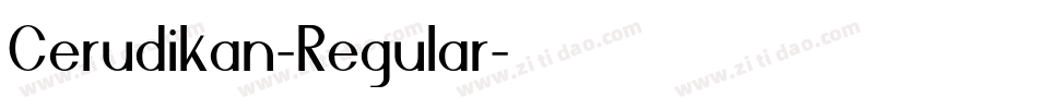 Cerudikan-Regular字体转换