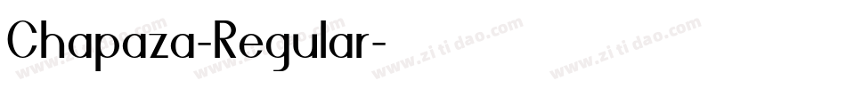 Chapaza-Regular字体转换