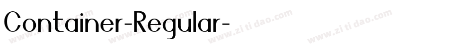 Container-Regular字体转换