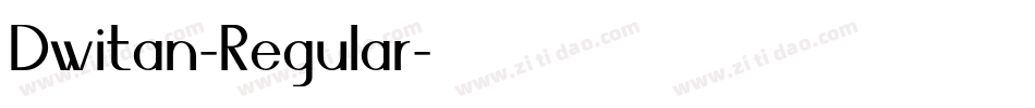 Dwitan-Regular字体转换