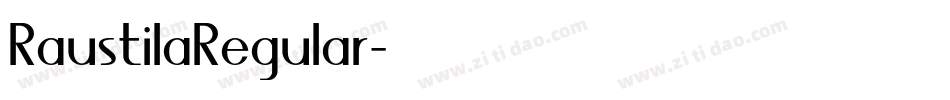 RaustilaRegular字体转换