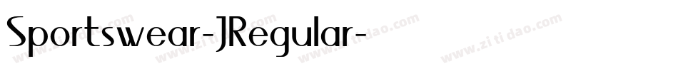 Sportswear-JRegular字体转换