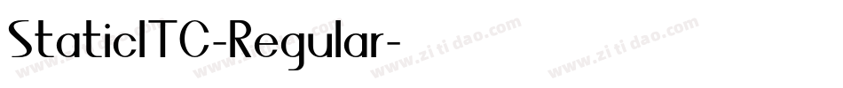 StaticITC-Regular字体转换