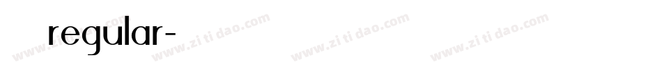 百变马丁regular字体转换