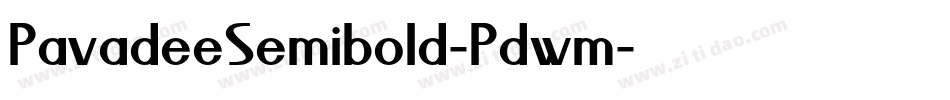 PavadeeSemibold-Pdwm字体转换 PavadeeSemibold-Pdwm字体转换