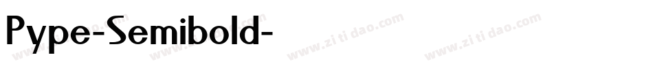 Pype-Semibold字体转换