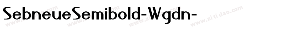 SebneueSemibold-Wgdn字体转换