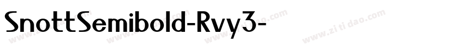 SnottSemibold-Rvy3字体转换