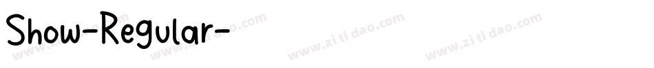 Show-Regular字体转换
