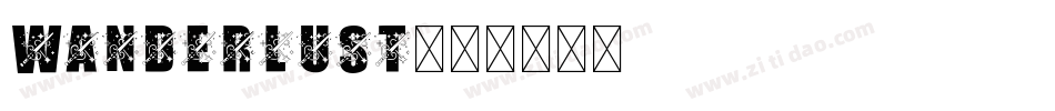 Wanderlust字体转换