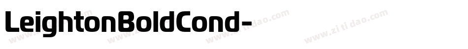 LeightonBoldCond字体转换