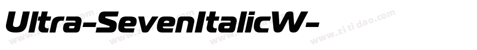 Ultra-SevenItalicW字体转换