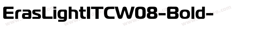 ErasLightITCW08-Bold字体转换