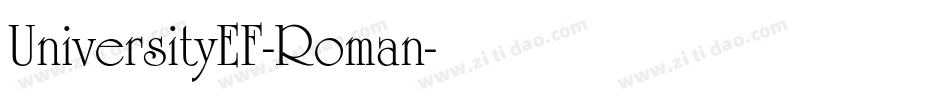 UniversityEF-Roman字体转换