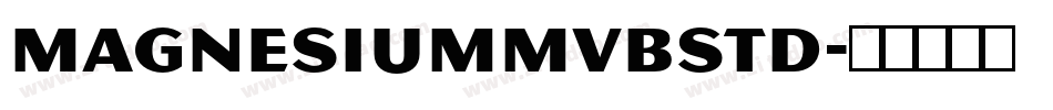 MagnesiumMVBStd字体转换