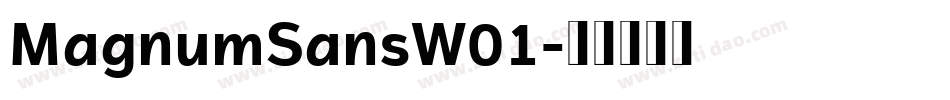 MagnumSansW01字体转换