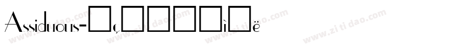 Assiduous字体转换