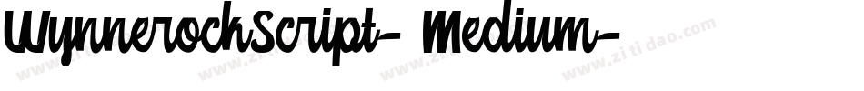 WynnerockScript-Medium字体转换