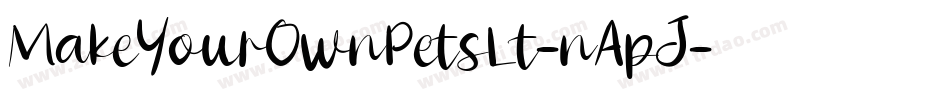 MakeYourOwnPetsLt-nApJ字体转换