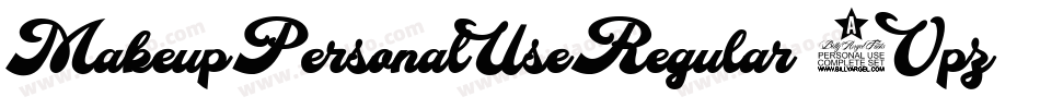 MakeupPersonalUseRegular-8Vpz字体转换 MakeupPersonalUseRegular-8Vpz字体转换