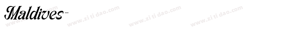 Maldives字体转换