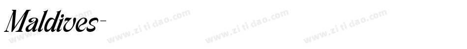 Maldives字体转换