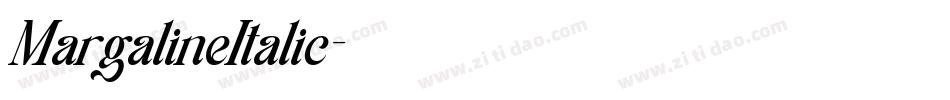 MargalineItalic字体转换