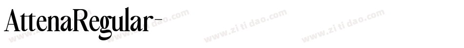AttenaRegular字体转换
