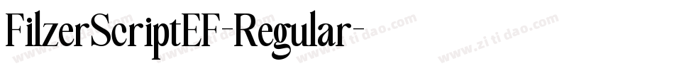 FilzerScriptEF-Regular字体转换