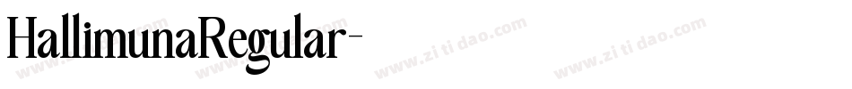 HallimunaRegular字体转换