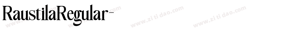 RaustilaRegular字体转换