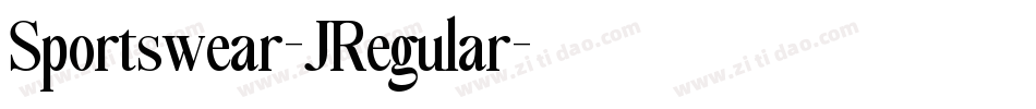 Sportswear-JRegular字体转换