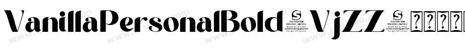 VanillaPersonalBold-VjZZ字体转换