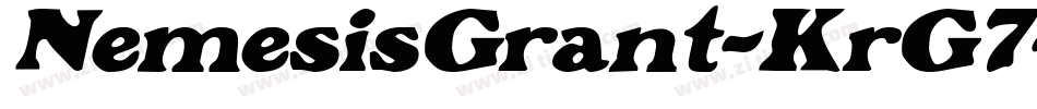NemesisGrant-KrG7字体转换