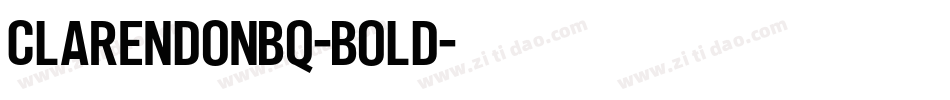 ClarendonBQ-Bold字体转换