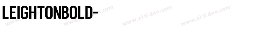 LeightonBold字体转换