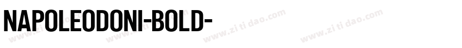 Napoleodoni-Bold字体转换