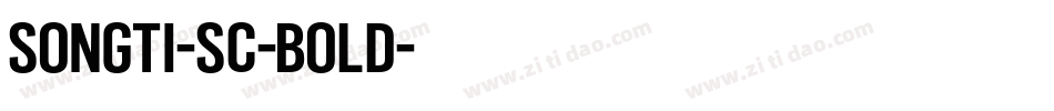 Songti-SC-Bold字体转换