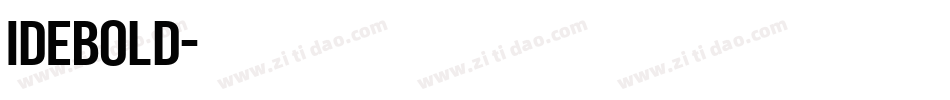 IDEBold字体转换