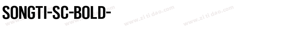 Songti-SC-Bold字体转换