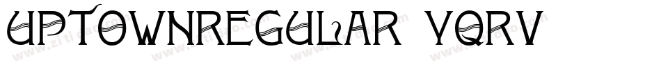 UptownRegular-YqRv字体转换
