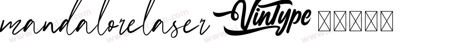 mandalorelaser字体转换