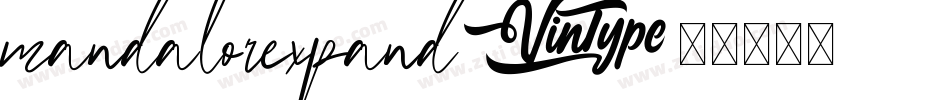 mandalorexpand字体转换