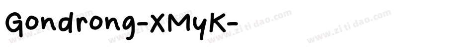 Gondrong-XMyK字体转换