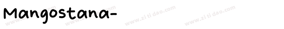 Mangostana字体转换
