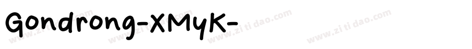 Gondrong-XMyK字体转换
