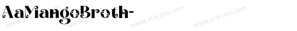 AaMangoBroth字体转换